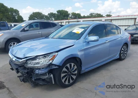 2017 Honda Accord Hybrid Touring из США, поврежденный, VIN JHMCR6F74HC026233